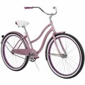 Geared2Golf 26 in. Good Vibrations Womens Cruiser Bike, Pink - One Size GE2585705